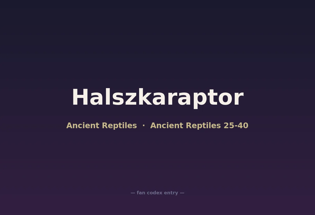 Halszkaraptor