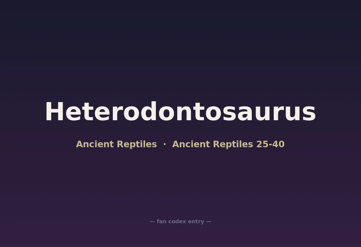 Heterodontosaurus